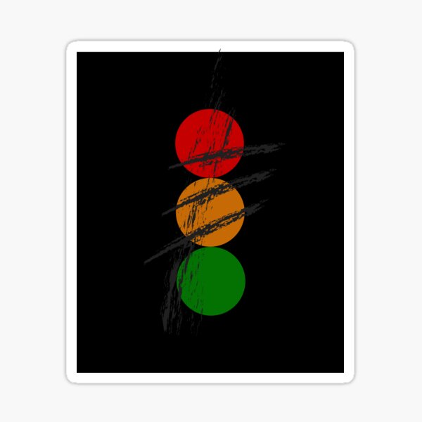 " Slave to the Traffic Light Shirt, DRIVE, Pedestrians, rights sticker