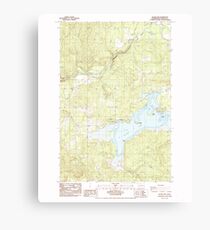 USGS Topo Map Washington State WA Silver Lake 243717 1985 24000 Canvas Print