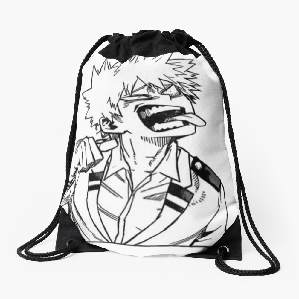 Bakugo My Hero Academia Manga Cap Drawstring Bag