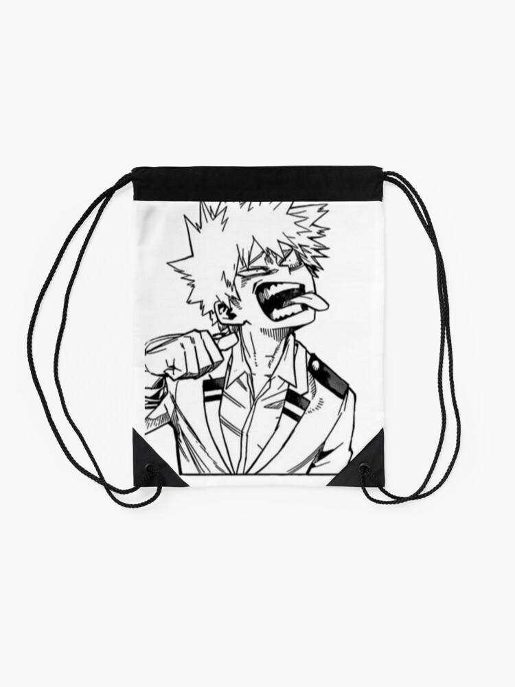 Alternate view of Bakugo My Hero Academia Manga Cap Drawstring Bag