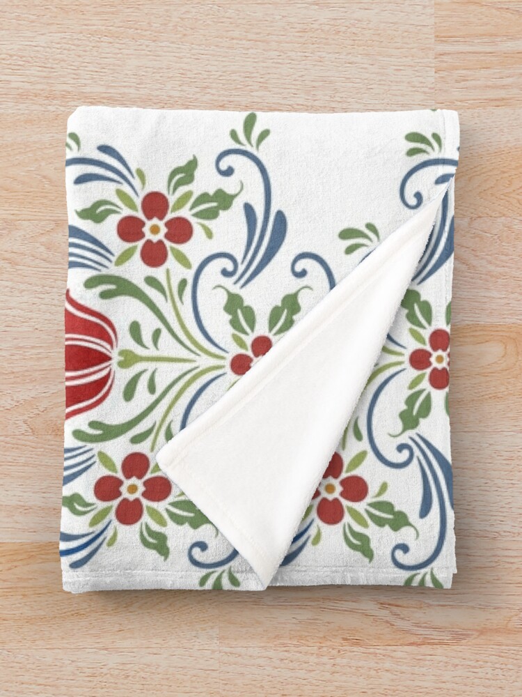 "Scandinavian Flowers" Throw Blanket for Sale by JoniandCo Redbubble