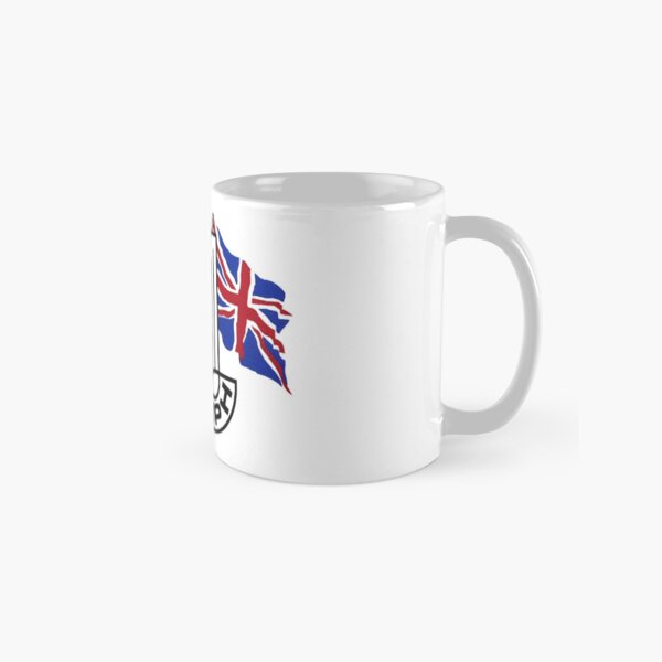 Triumph Shield with Checkered Racing and British Flag Classic Mug