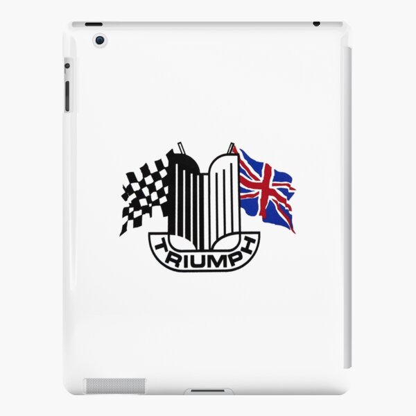 Triumph Shield with Checkered Racing and British Flag iPad Snap Case