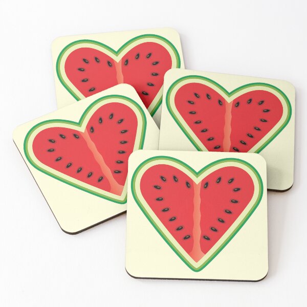 Item preview, Heart Shaped Healthy Fruit Half Watermelon sticker designed and sold by tandaleah.