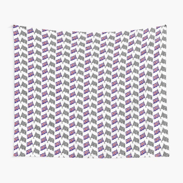Crossed flags - Racing and Great Britain Tapestry