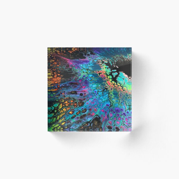 Black Rainbow III Acrylic Block