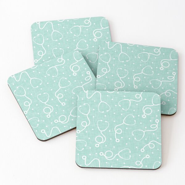Item preview, Stethoscope - nursing medical gear - mint designed and sold by littlearrow.