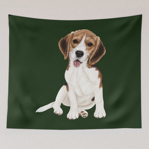 Item preview, Cute sitting beagle dog designed and sold by Mehu.