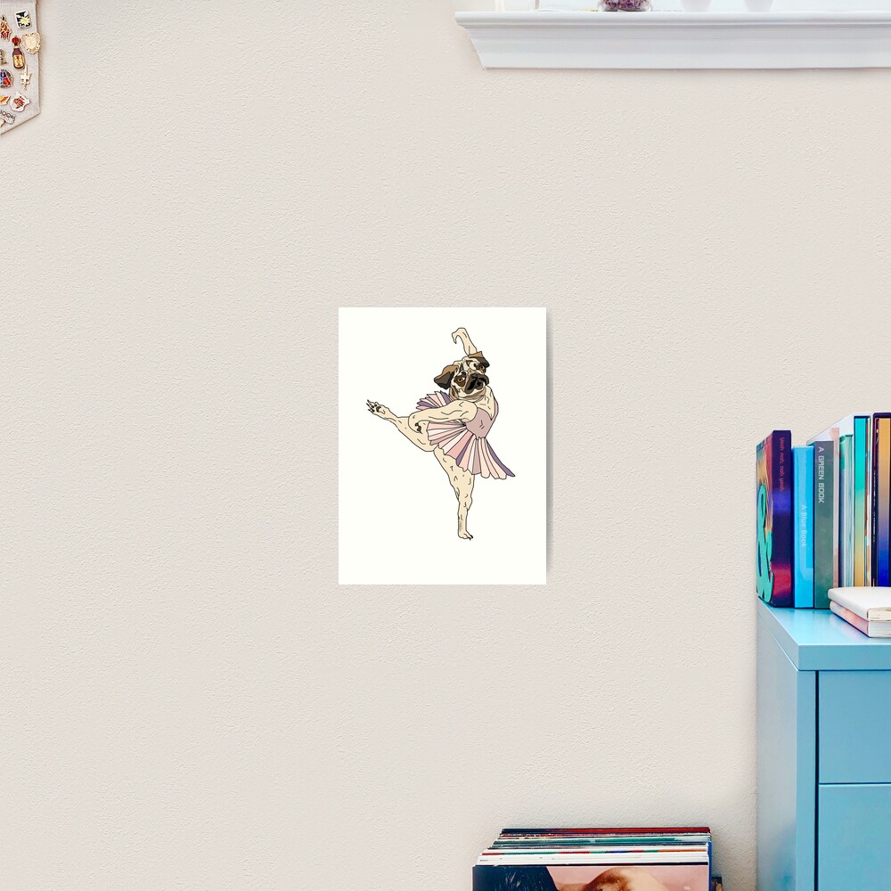 Dog Ballerina Tutu Art Print