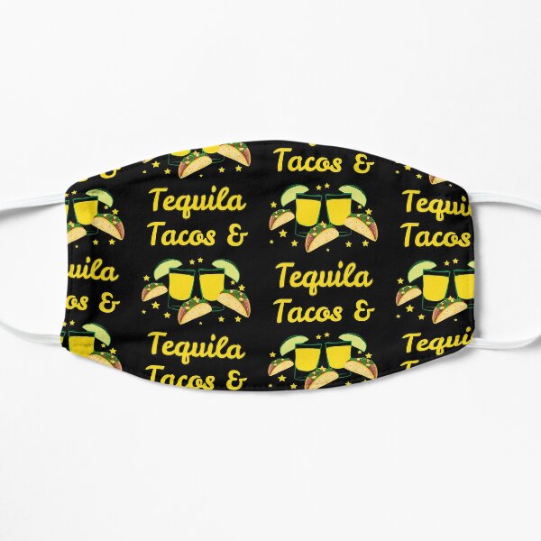 Tequila Pun Flat Face Masks