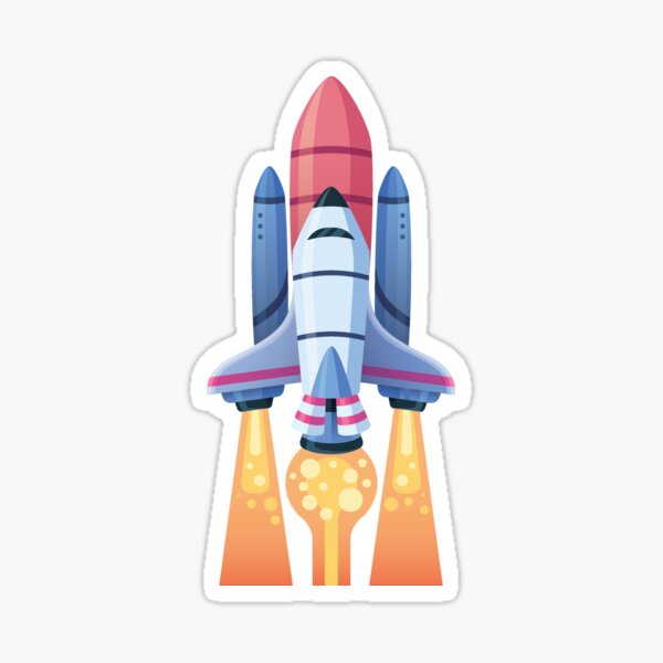 Item preview, Space rocket blasting off designed and sold by Shopwick.