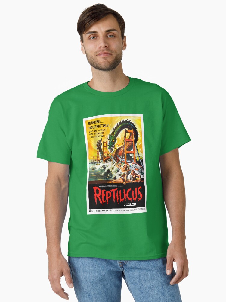 Thumbnail 1 of 7, Classic T-Shirt, Reptilicus designed and sold by MovieVigilante.