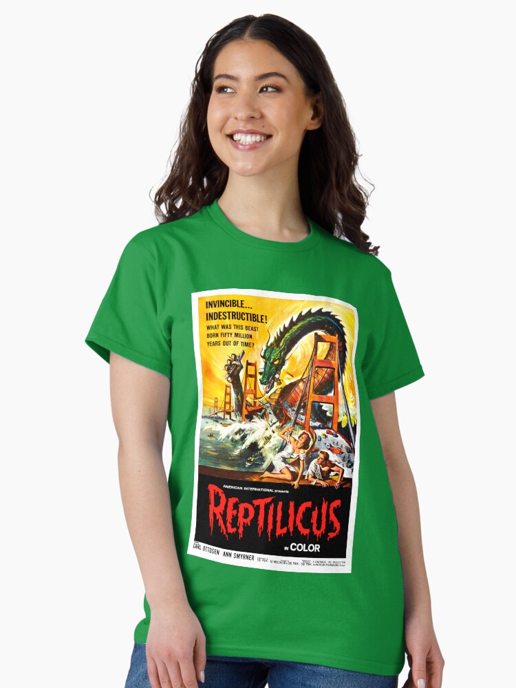 Thumbnail 2 of 7, Classic T-Shirt, Reptilicus designed and sold by MovieVigilante.