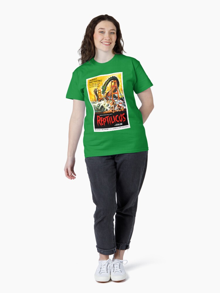 Thumbnail 4 of 7, Classic T-Shirt, Reptilicus designed and sold by MovieVigilante.