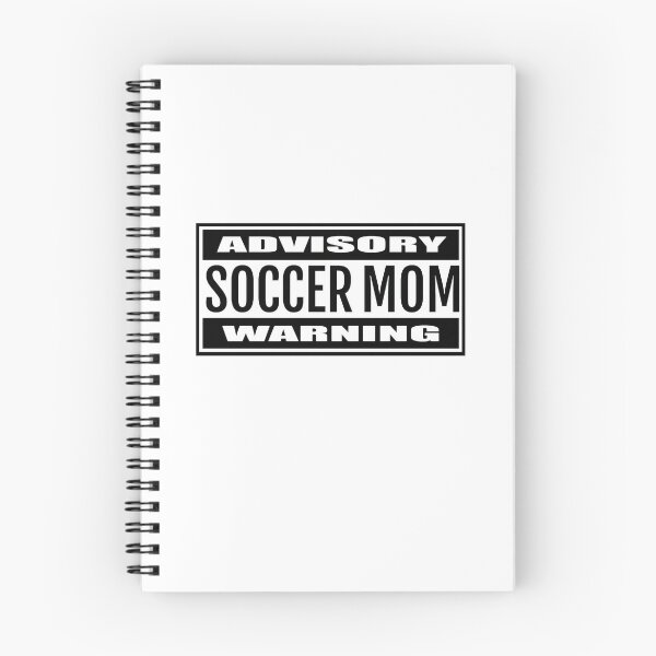 Item preview, Content advisory warning label: Soccer Mom! - White background. designed and sold by PrintPit.