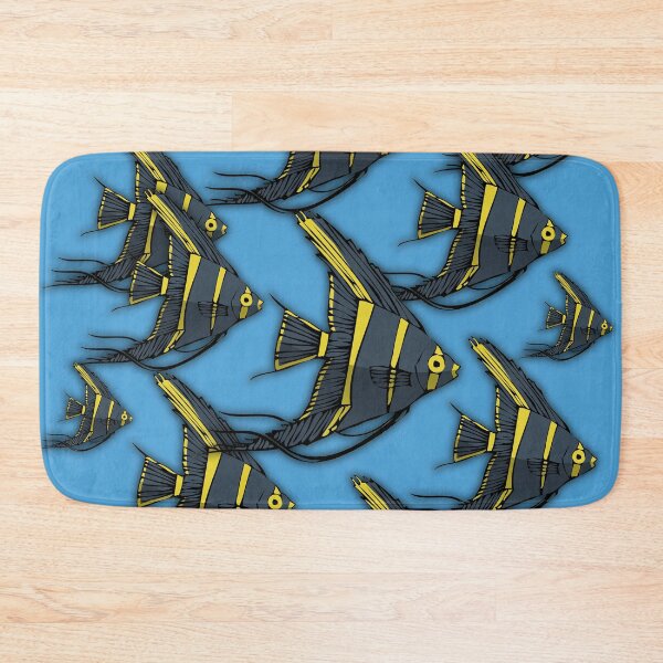 Item preview, Gray & Yellow Angelfish designed and sold by HeadRubble.