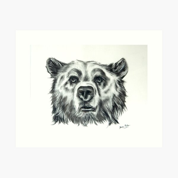 Menacing Grizzly Magnet for Sale by Sisbam