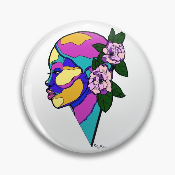 Item preview, girl with flowers blue designed and sold by Rscypher.