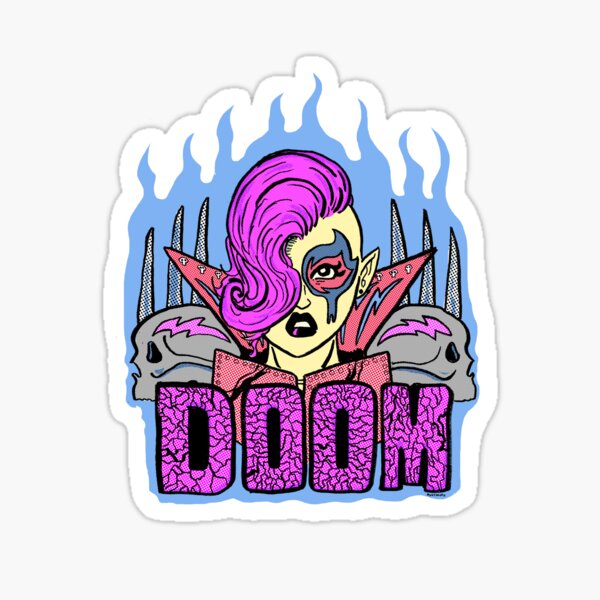 DOOM WARRIOR LOGO Sticker