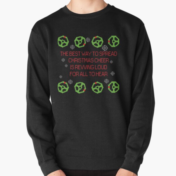 Christmas cheer with steering wheels Pullover Sweatshirt