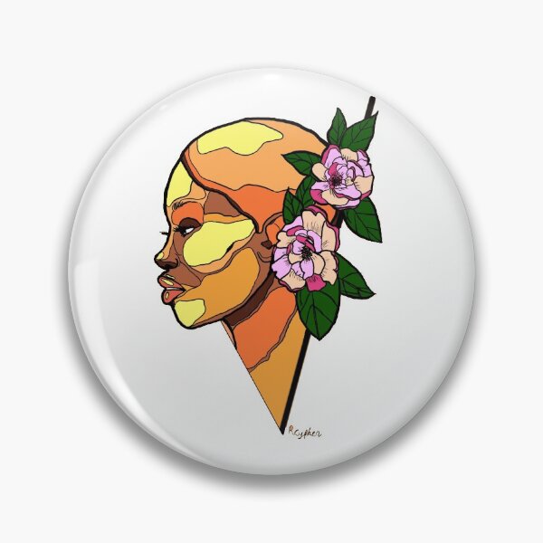 Item preview, girl with flowers orange designed and sold by Rscypher.