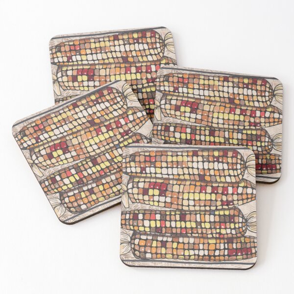 Item preview, Corn cobs in rows. designed and sold by Kate Twohig.