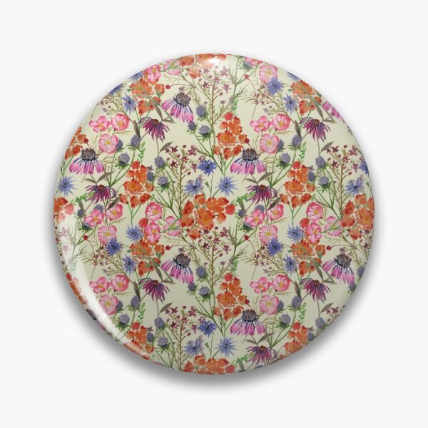 Artikelvorschau, Blumenfeldmuster mit cremefarbenem Hintergrund entworfen und verkauft von Zilpa’s Prints.