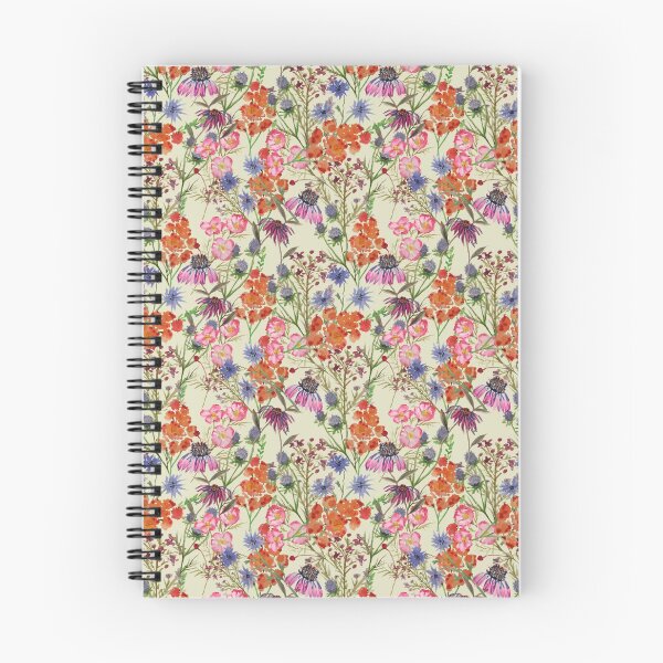 Artikelvorschau, Blumenfeldmuster mit cremefarbenem Hintergrund entworfen und verkauft von Zilpa’s Prints.