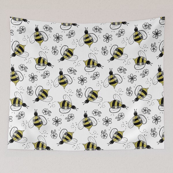 Item preview, Honey Bee Pattern designed and sold by Zilpa’s Prints.