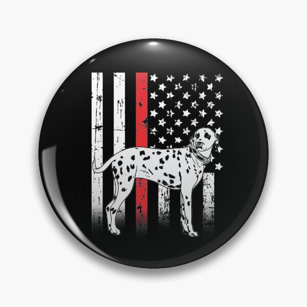 Item preview, Thin Red Line Firefighter Dalmatian Dog designed and sold by teesaurus.