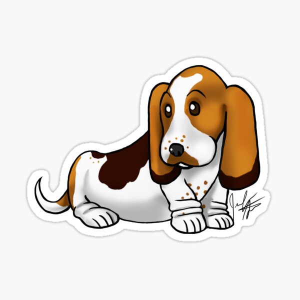 Basset Hound Sticker