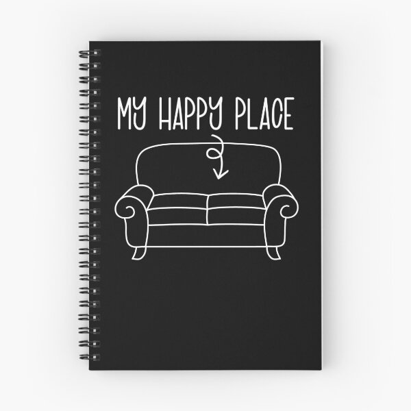 Item preview, My Happy Place On The Couch Funny Lazy Slouch Gift Gear designed and sold by DynamicDesign.