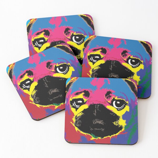 Item preview, Dog Pug Face Mask Colorful Design Face Mask Face Cover Virus Mask designed and sold by KelaEssentials.