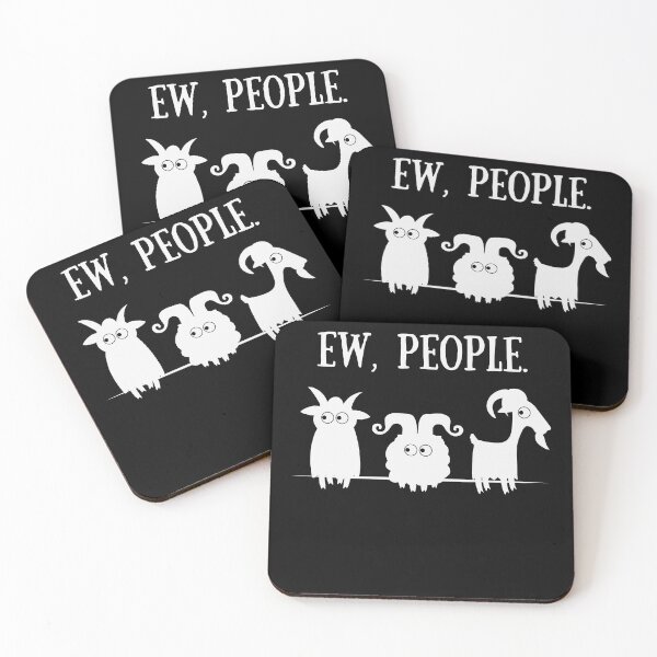 Item preview, Goats Ew People for introverted Goat Lovers designed and sold by mudrockdesign.