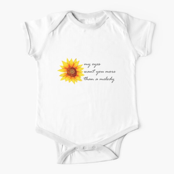 Harry Styles Lyrics Sunflower Vol 6 Baby One Piece By Ellosmedicenale Redbubble