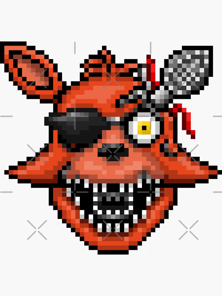 Five Nights at Freddy's 2 - Pixel art - Various Characters Sticker