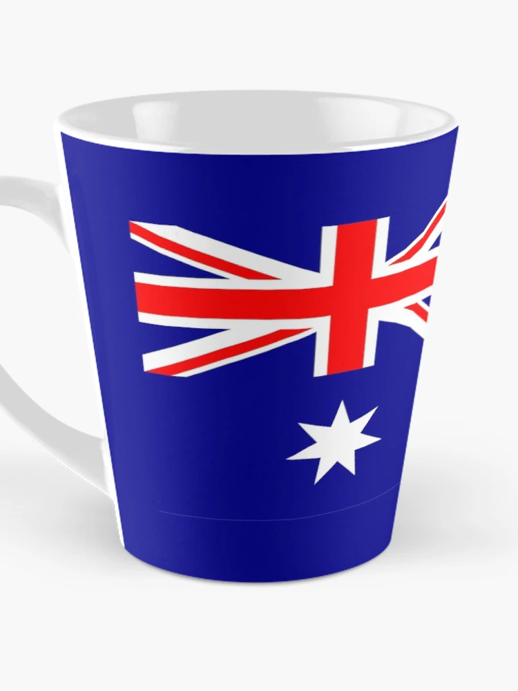 Aperçu 3 sur 4. Mug à café avec l'œuvre Drapeau Australie [Roufxis-Rb] créée et vendue par RoufXis.