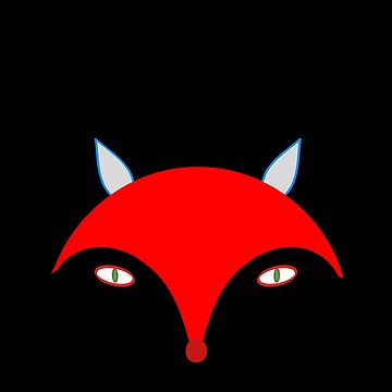 Artwork thumbnail, Red Fox (Black) by Vk91art