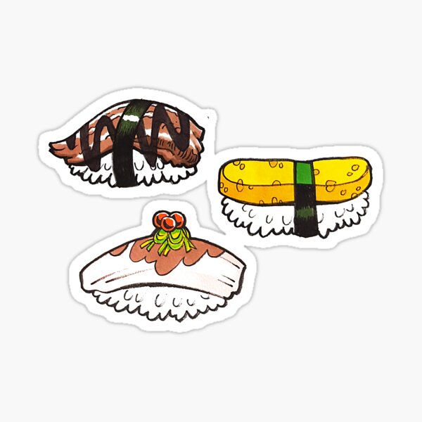 Sushi 10,000 Sticker