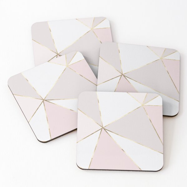 Item preview, Blush Pink Geometric Rose Gold Pretty| Pastel Pink & Purple | Pretty Face Masks Dust Masks  designed and sold by rdorsey8.
