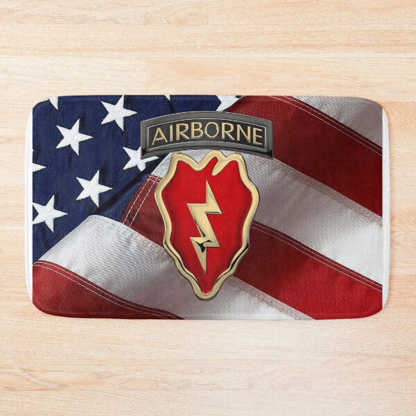Item preview, 4th Brigade Combat Team 25th Infantry Division Airborne - 4th  I B C T  Insignia over American Flag designed and sold by Serge Averbukh Art Studio.