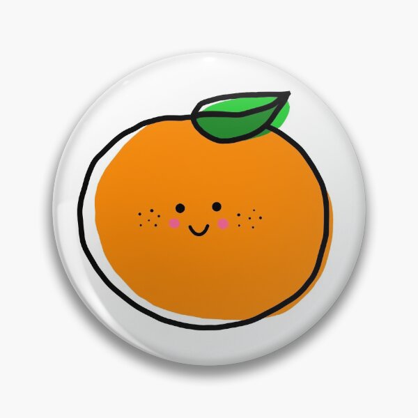 Item preview, Happy Cute Smiley Orange designed and sold by CactusQuill.