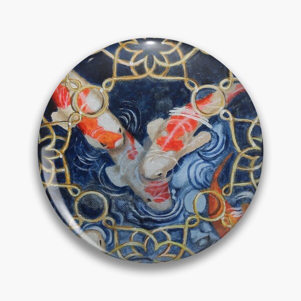 Artikelvorschau, Koi Garden Fischmalerei entworfen und verkauft von mary hughes.