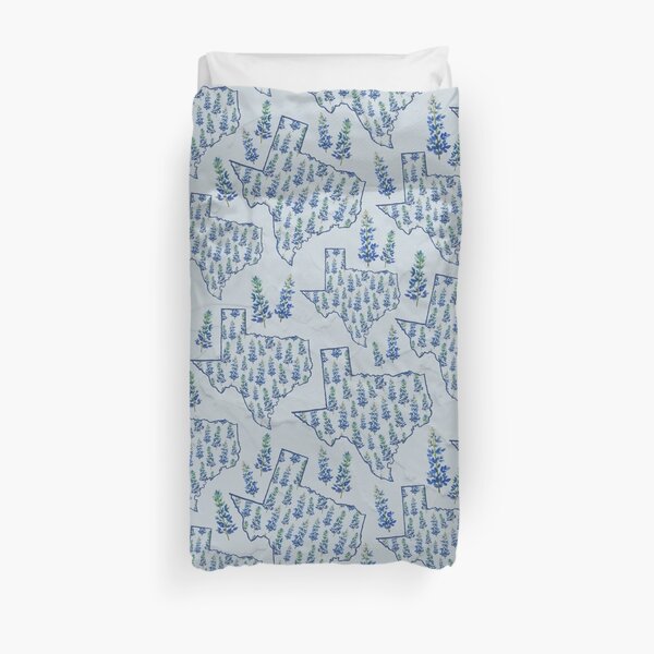 Texas Blue Bonnets Duvet Cover