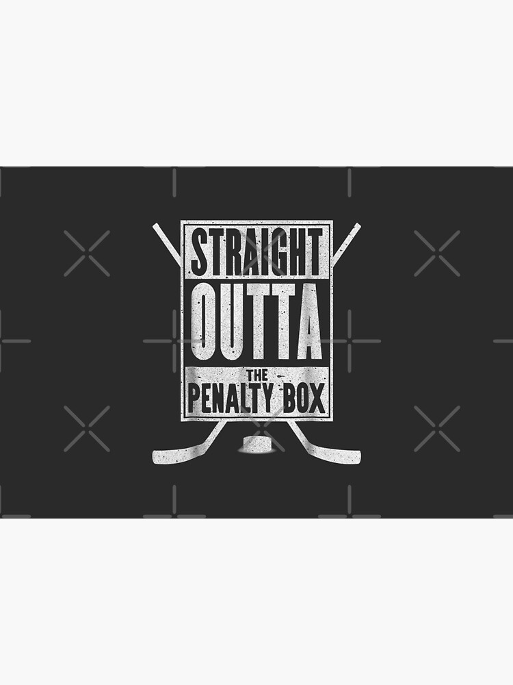 Straight Outta The Penalty Box Funny Ice Hockey Gift by RemusGalca