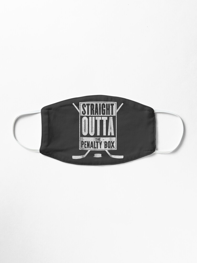 Alternate view of Straight Outta The Penalty Box Funny Ice Hockey Gift Mask
