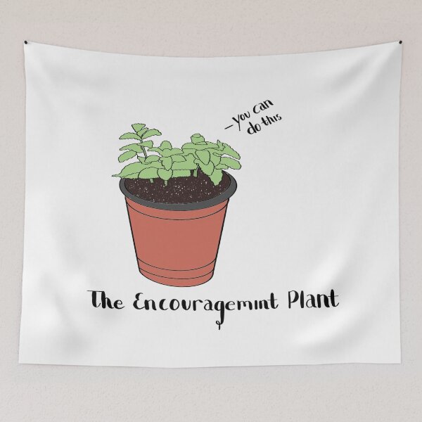 Item preview, The Encouragemint Plant designed and sold by ThePretzelBunny.