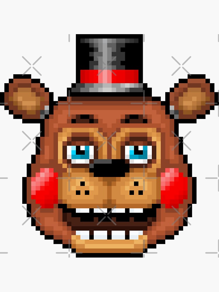 Five Nights at Freddy's - Pixel art - Classics Sticker pack Sticker for  Sale by GEEKsomniac