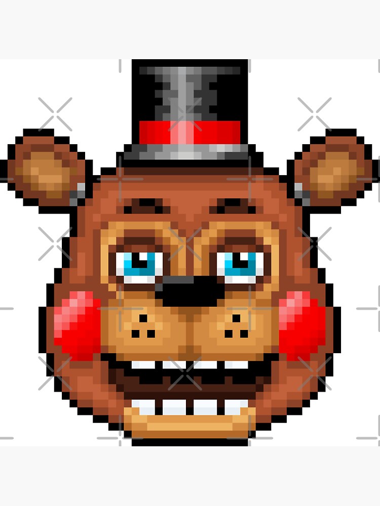 Five Nights at Freddys 4 - Nightmare Freddy - Pixel art Magnet for Sale by  GEEKsomniac