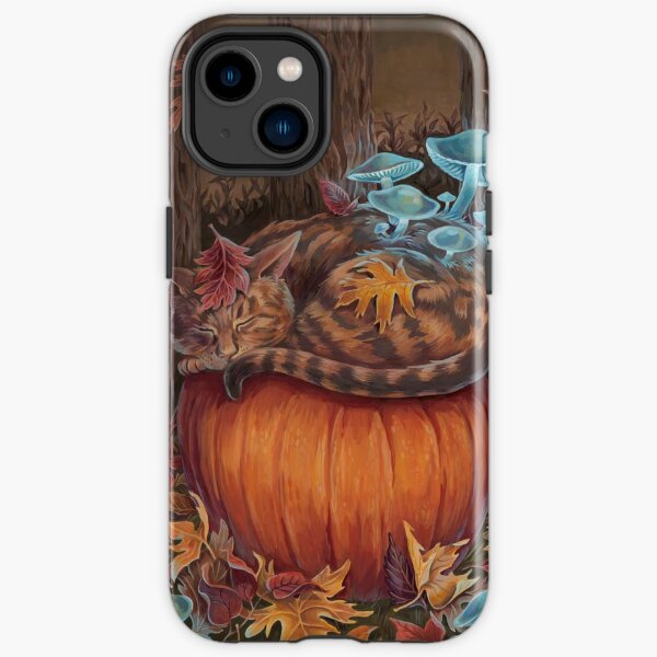 Cat Nap - Fall Forest iPhone Tough Case